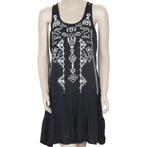 Hollister Embroidered Peasant Dress